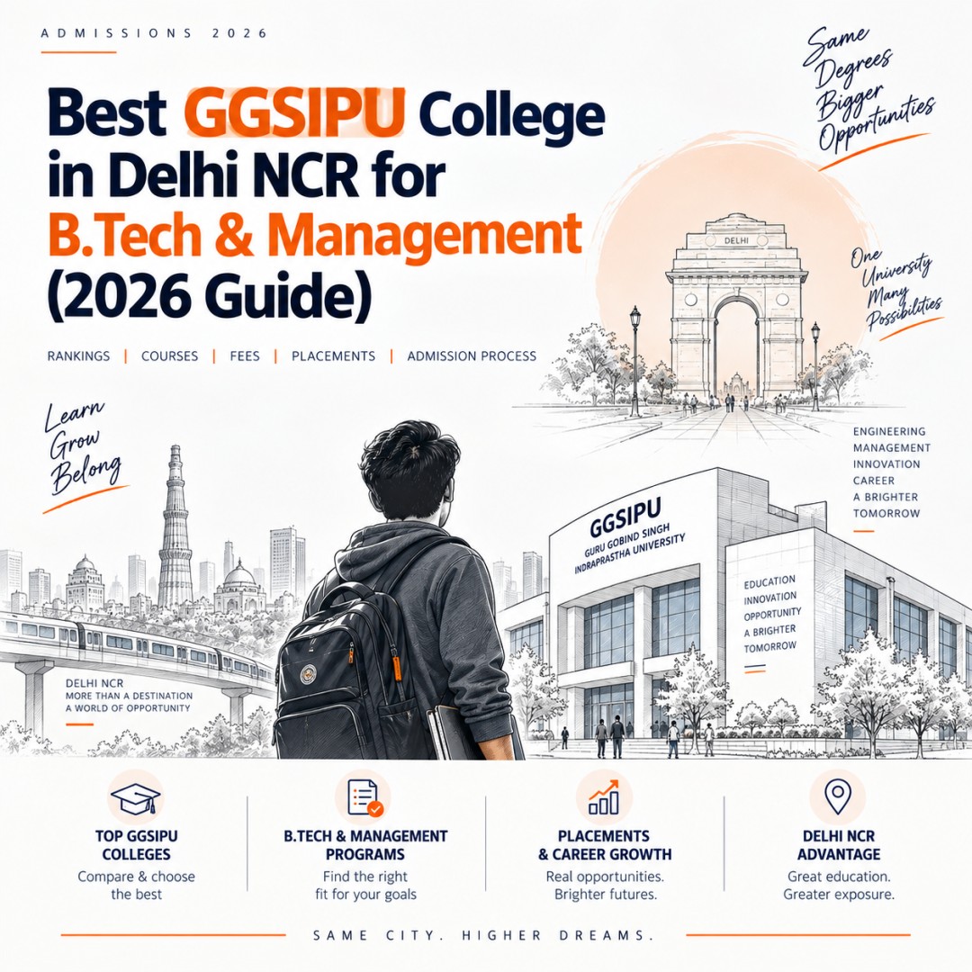 Best GGSIPU College in Delhi NCR for B.Tech & Management (2026 Guide)