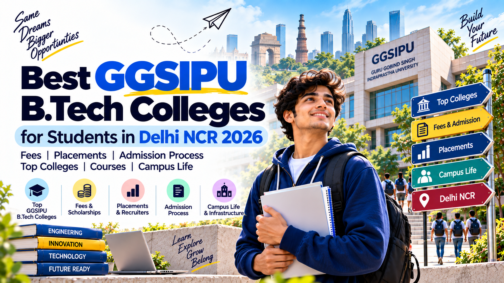 Best GGSIPU B.Tech Colleges for Students in Delhi NCR 2026