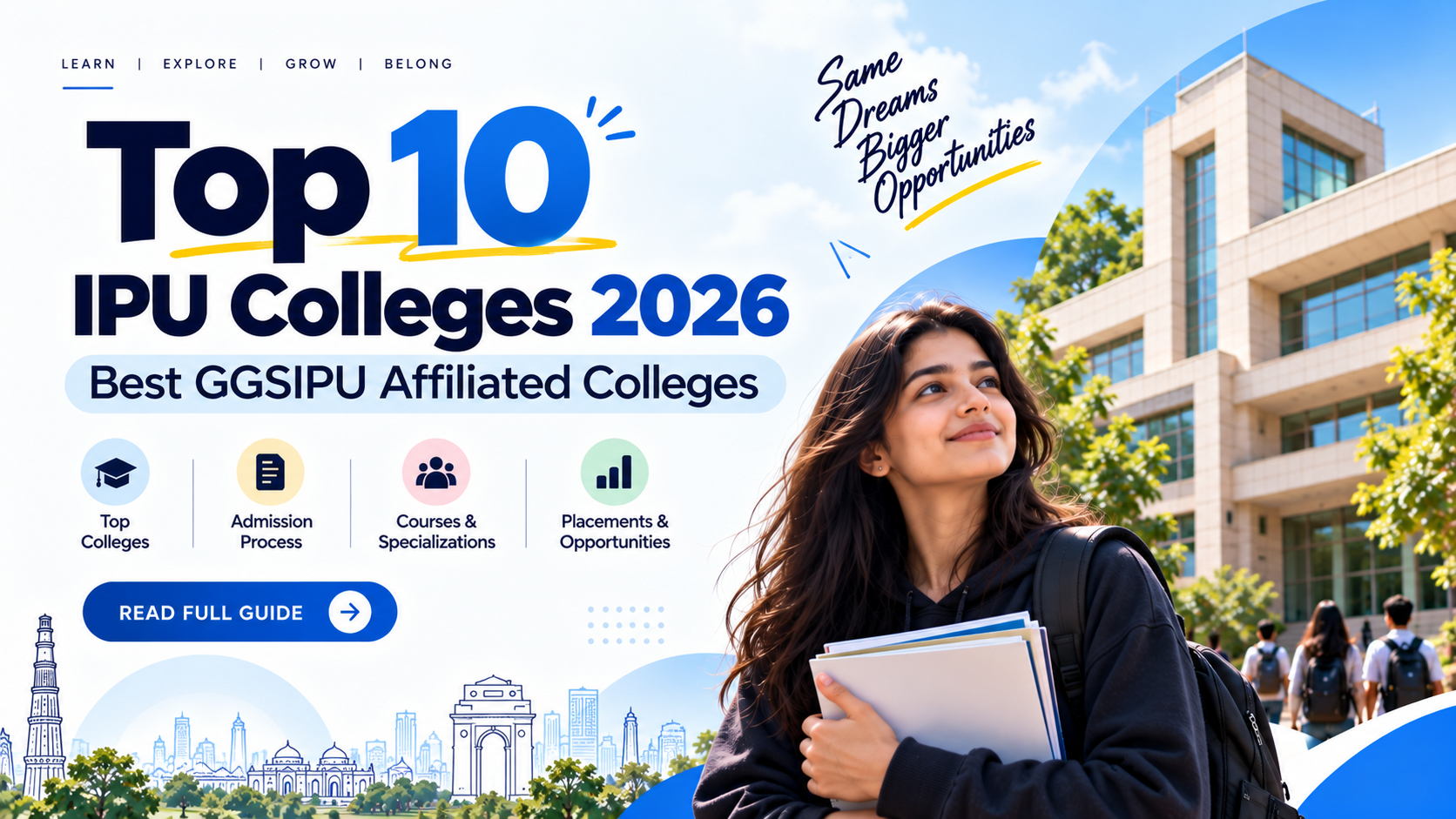 Top 10 IPU Colleges 2026 – Best GGSIPU Affiliated Colleges